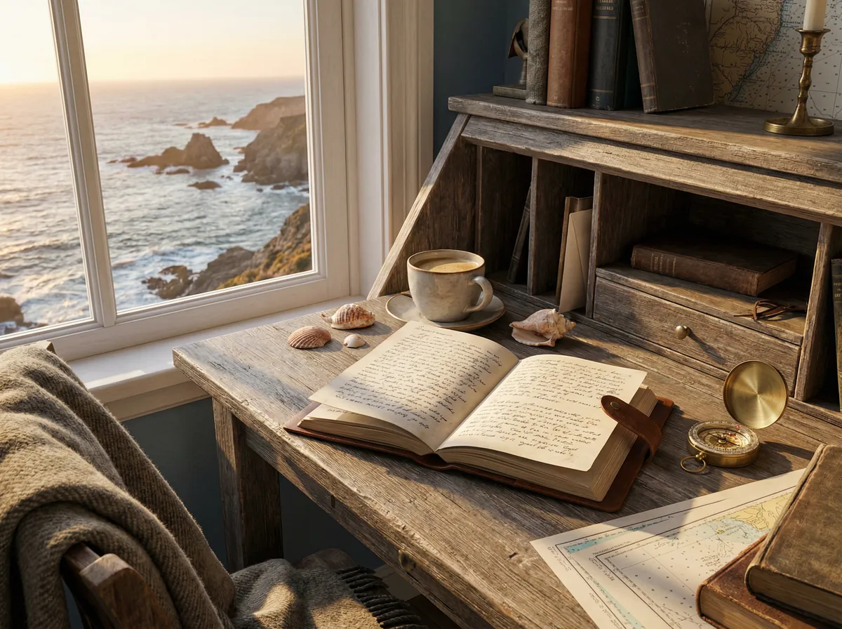 编剧咖啡馆 海角小说专区 - 海边创作场景